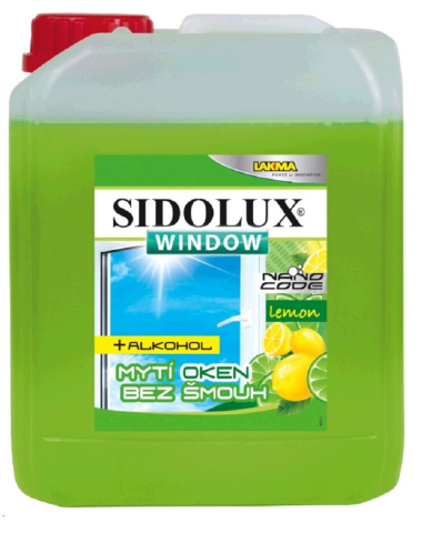 Sidolux Soda Power na skla a okna NANO CODE 5l citron